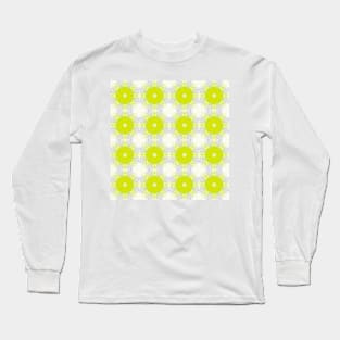 Yellow and white pattern background Long Sleeve T-Shirt